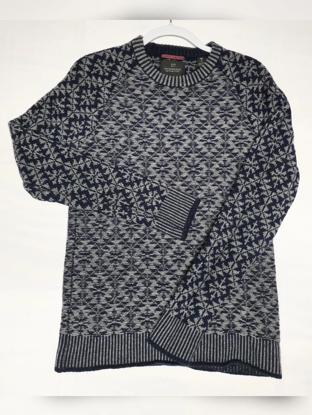Scotch & Soda Amsterdam Couture Fair Isle Wool Blend Crewneck Sweater